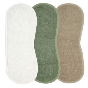 3 ecru-forest green-taupe